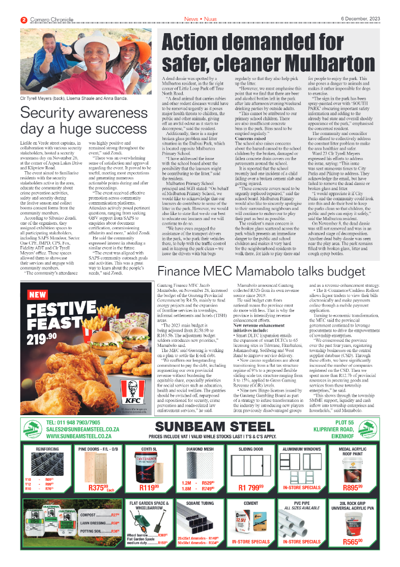Comaro Chronicle 6 December 2023 page 2