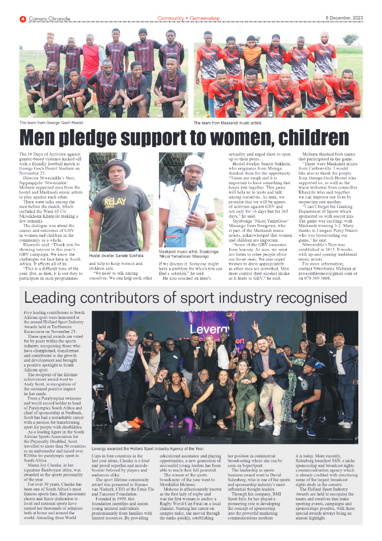 Comaro Chronicle 6 December 2023 page 4