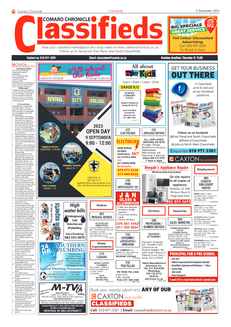 Comaro Chronicle 6 September 2023 page 10