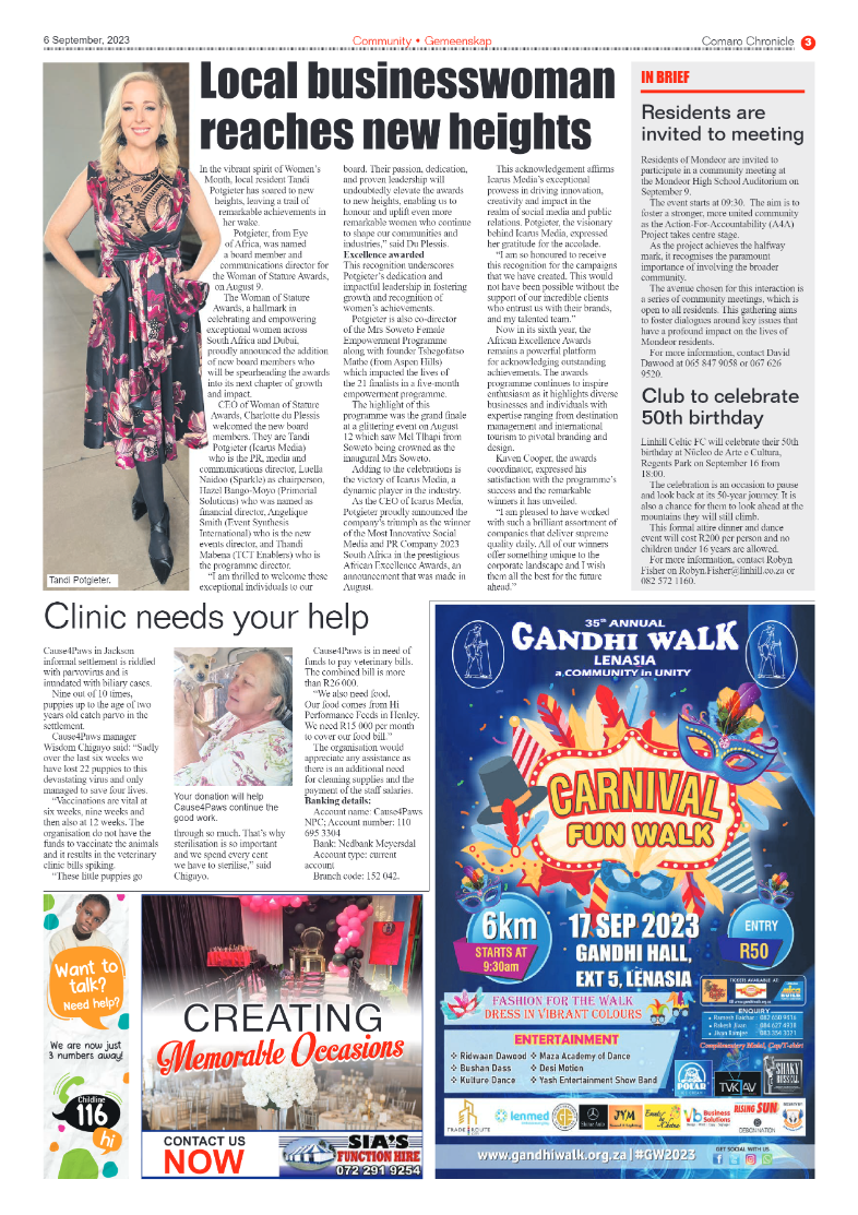 Comaro Chronicle 6 September 2023 page 3