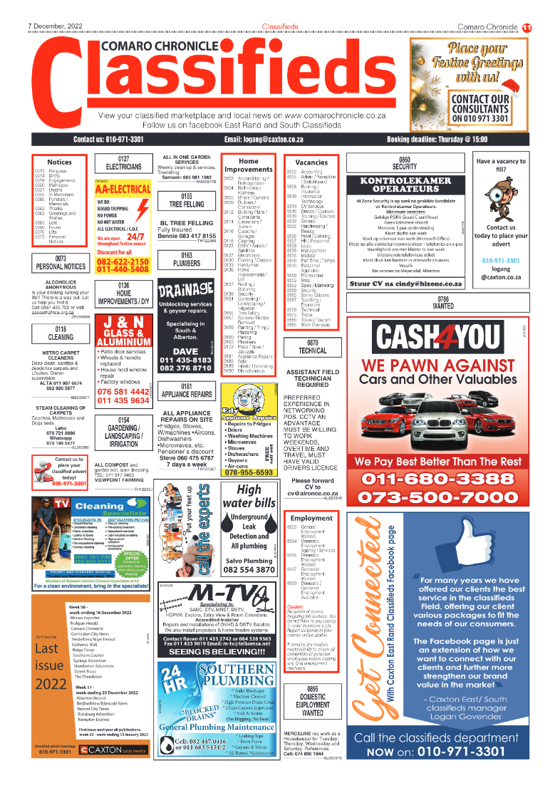 Comaro Chronicle 7 Dec 2022 page 11