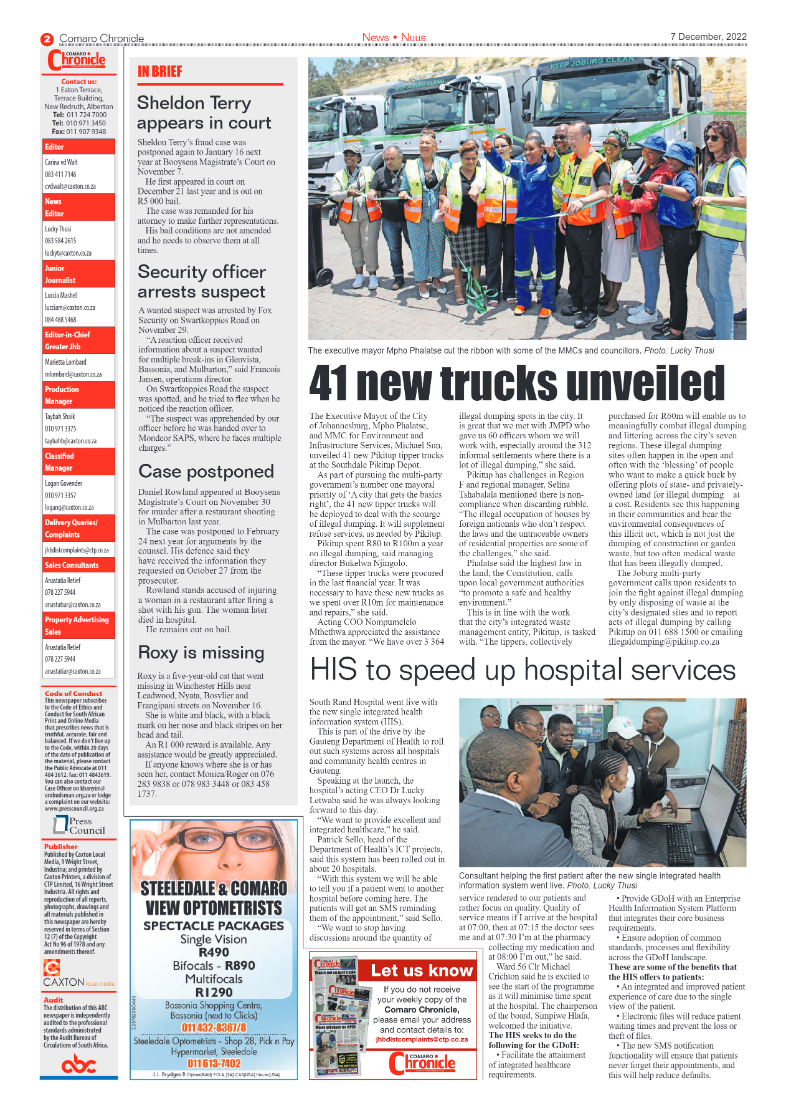 Comaro Chronicle 7 Dec 2022 page 2