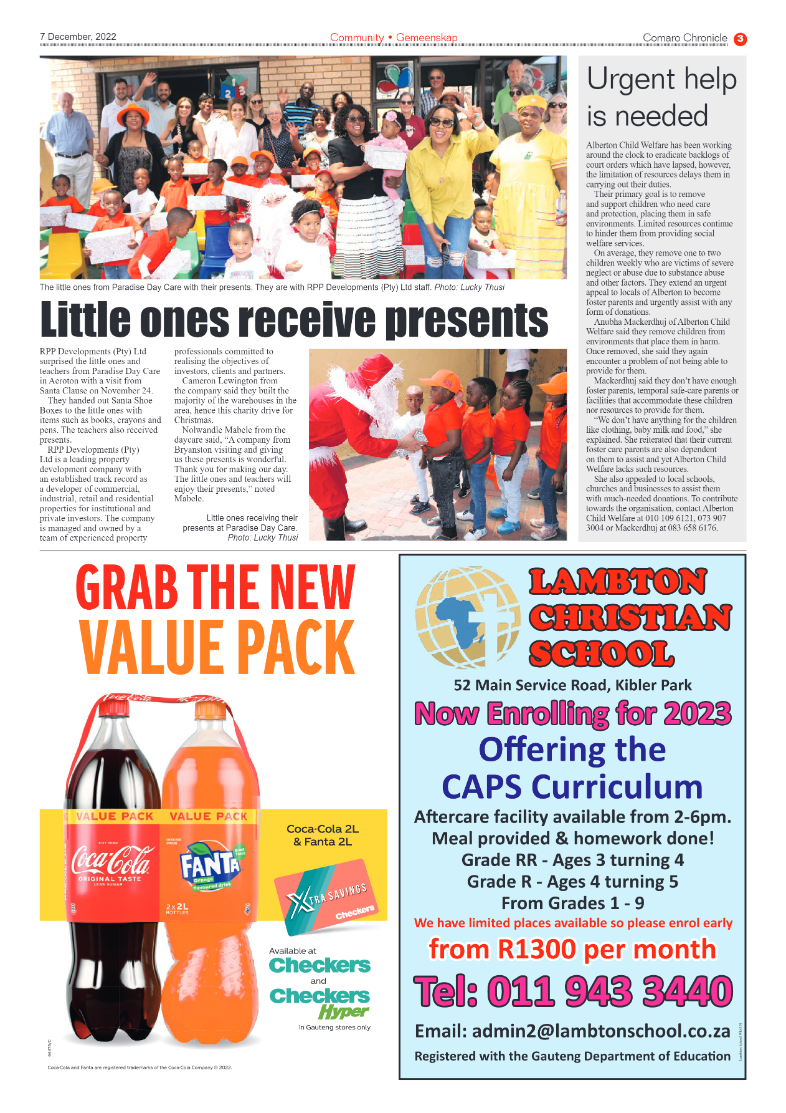 Comaro Chronicle 7 Dec 2022 page 3