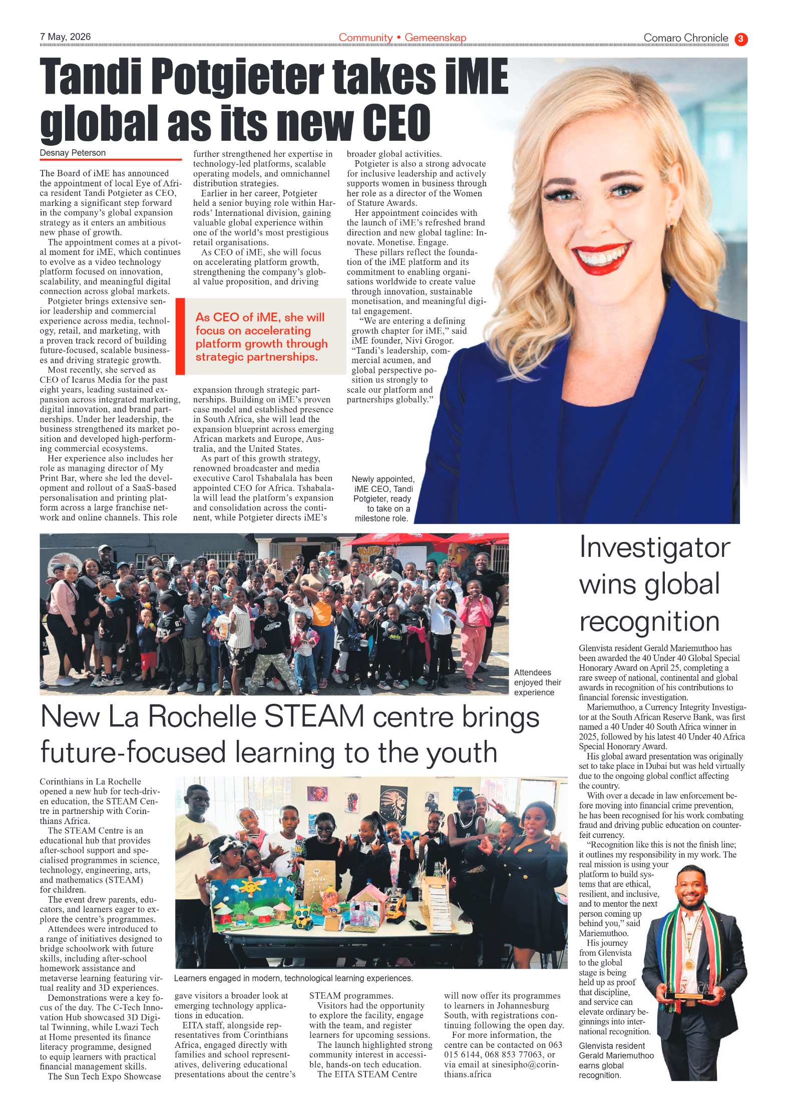 Comaro Chronicle 7 May 2026 page 3