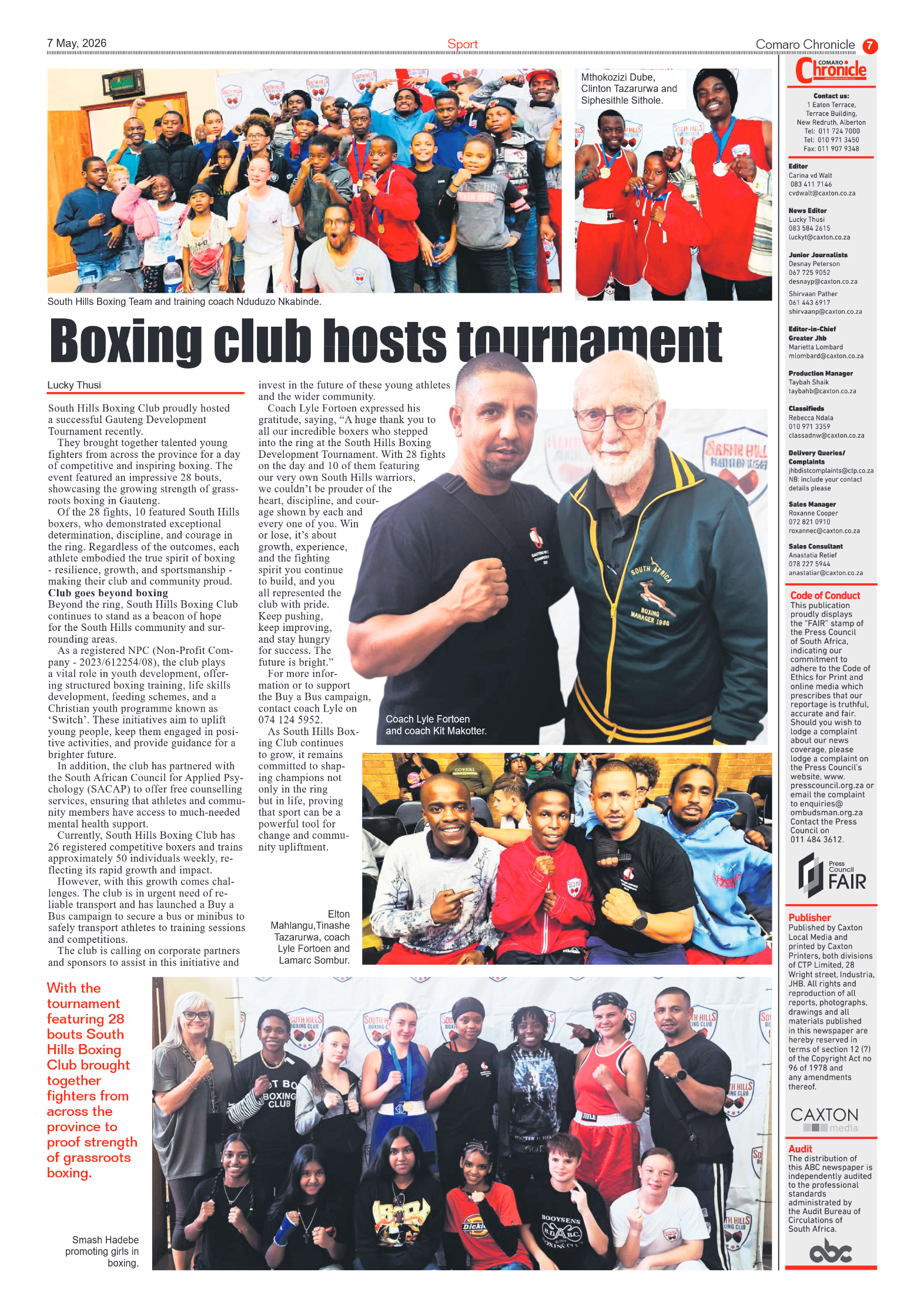 Comaro Chronicle 7 May 2026 page 7