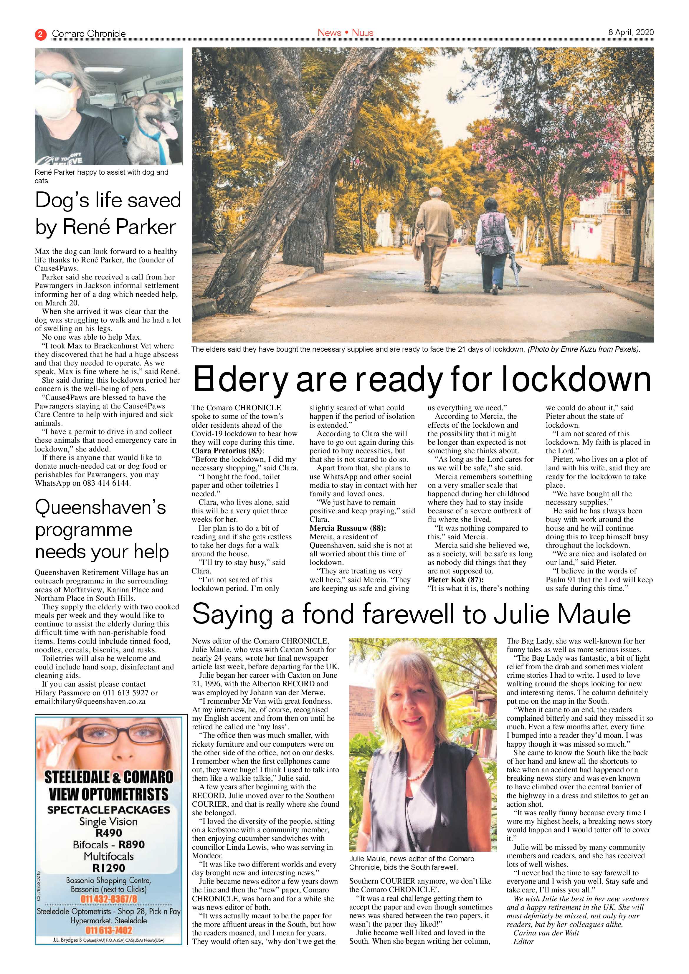 Comaro Chronicle 8 April 2020 page 6