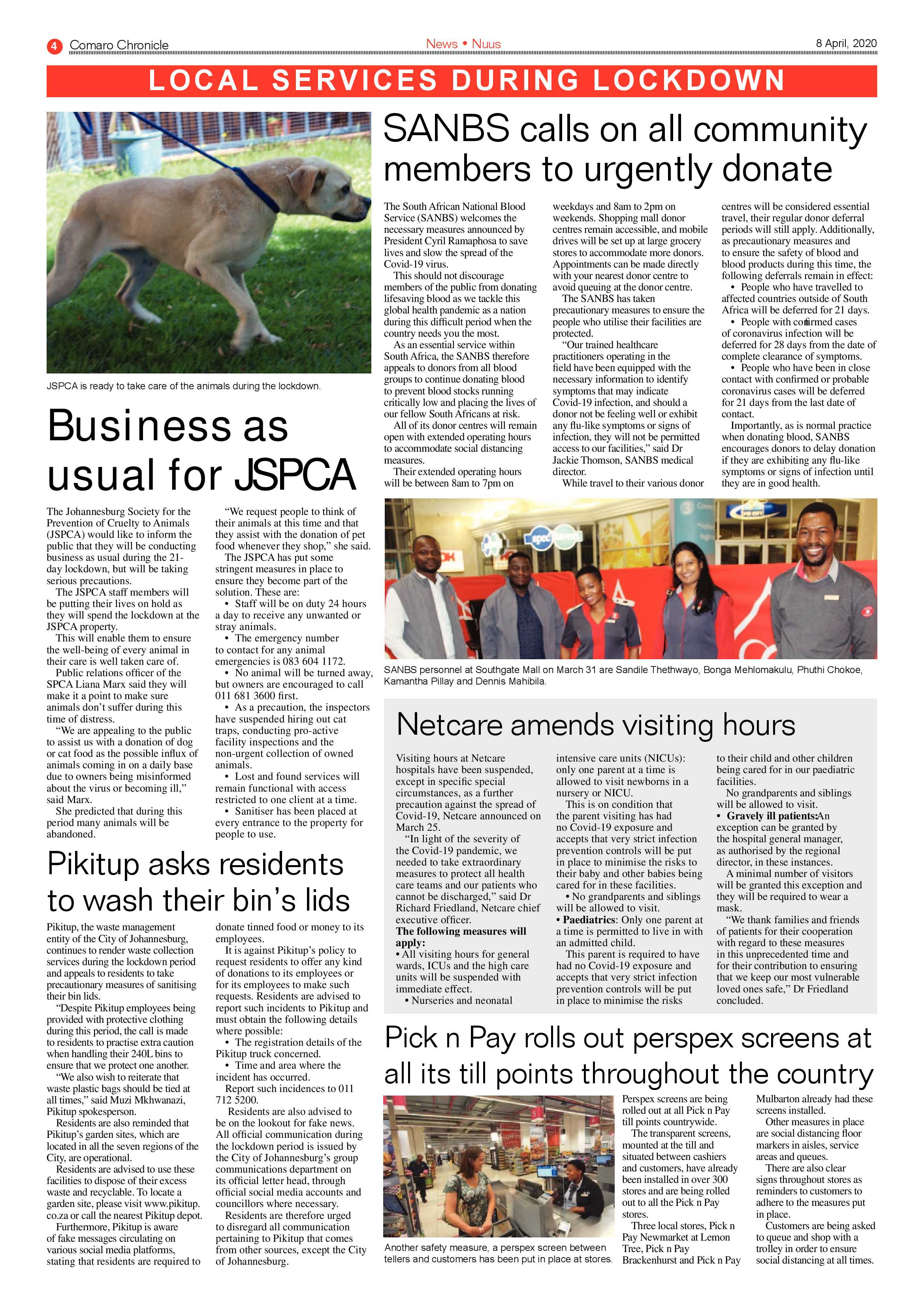 Comaro Chronicle 8 April 2020 page 8