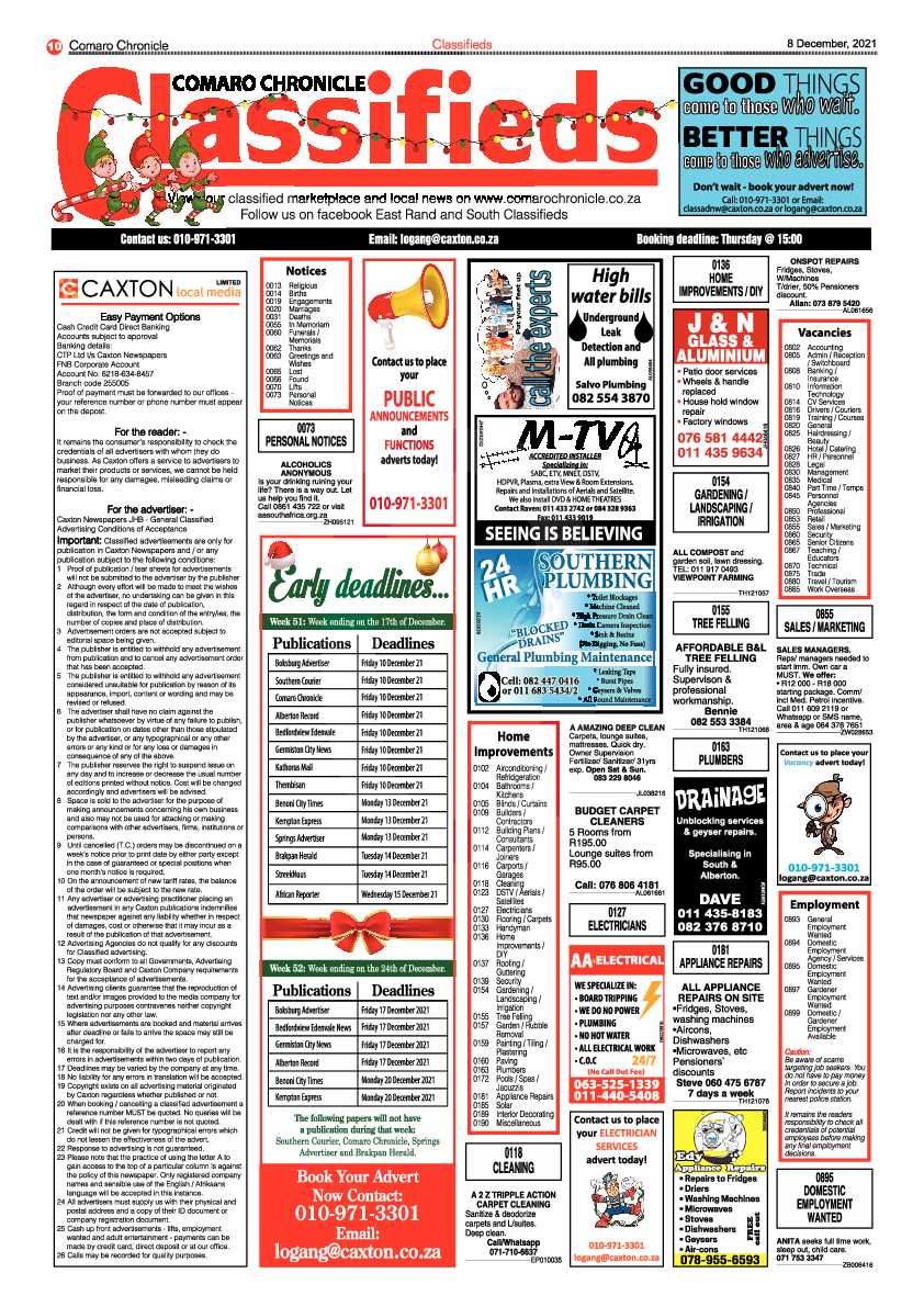 Comaro Chronicle 8 December 2021 page 14