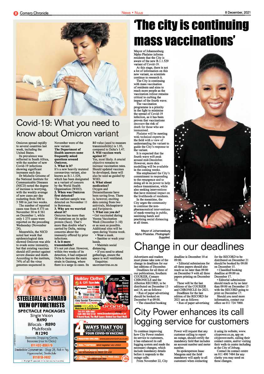 Comaro Chronicle 8 December 2021 page 6