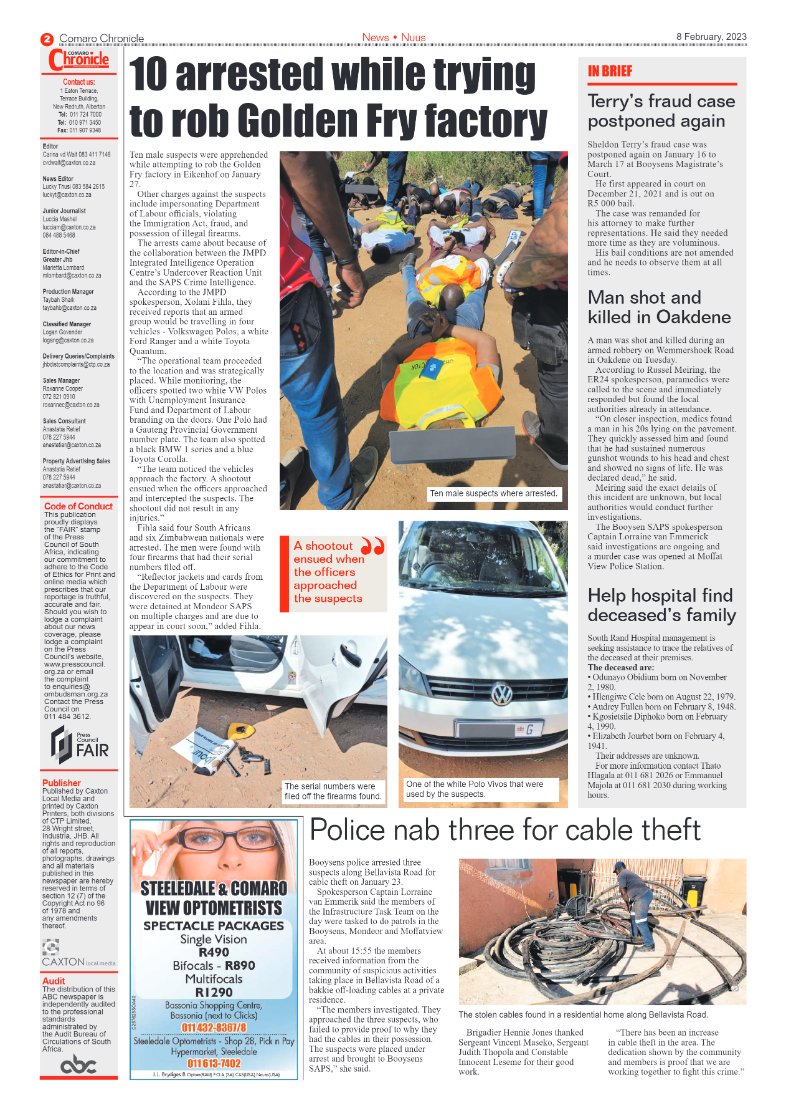 Comaro Chronicle 8 February 2023 page 2