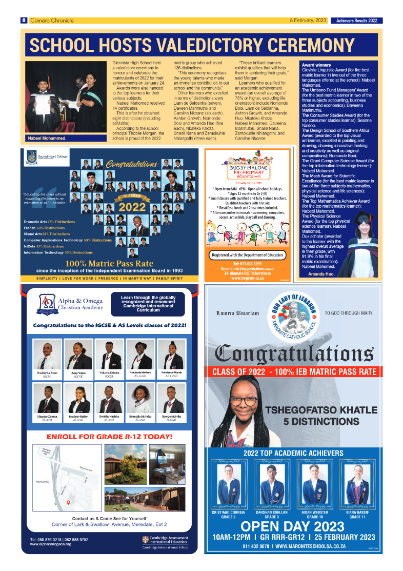 Comaro Chronicle 8 February 2023 page 8