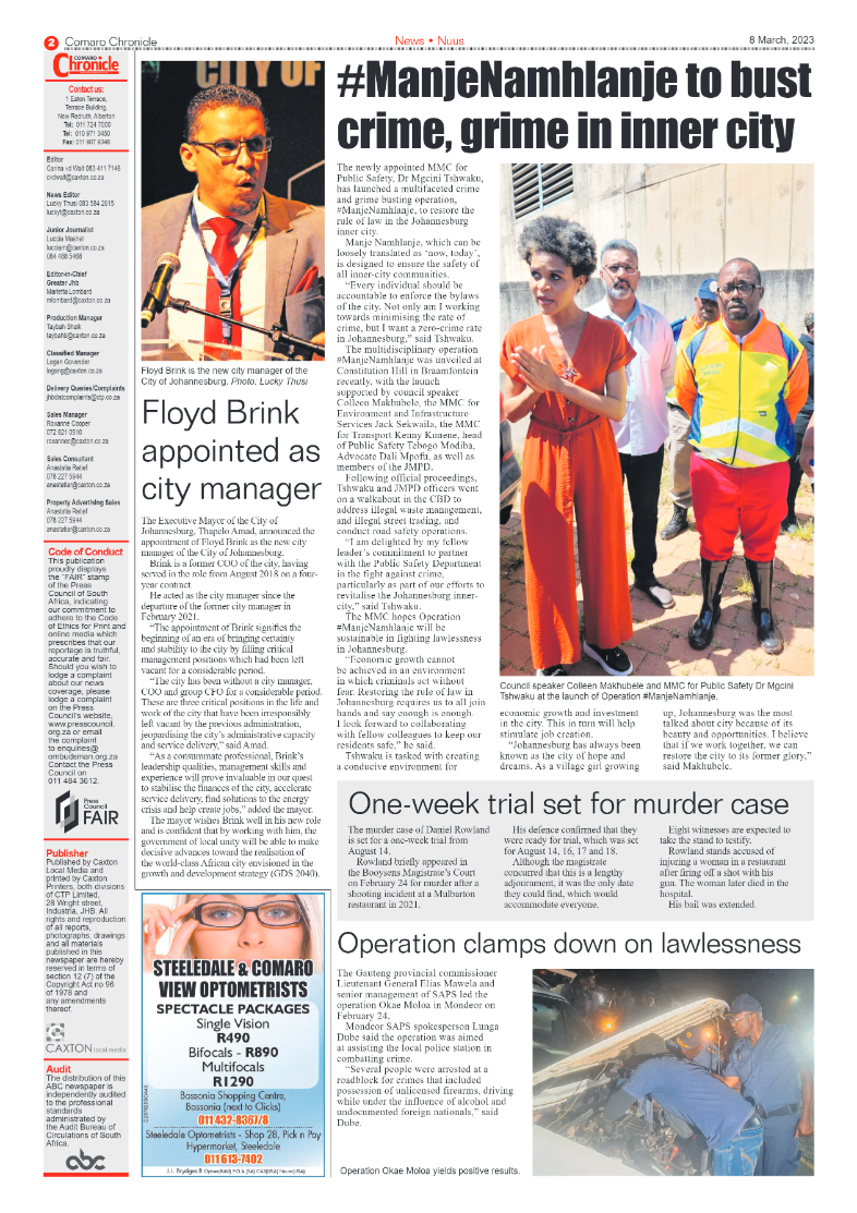 Comaro Chronicle 8 March 2023 page 2
