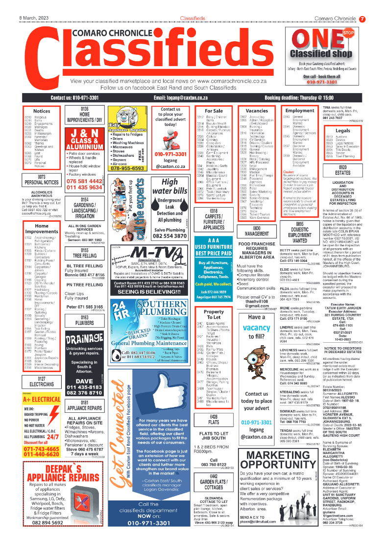 Comaro Chronicle 8 March 2023 page 7