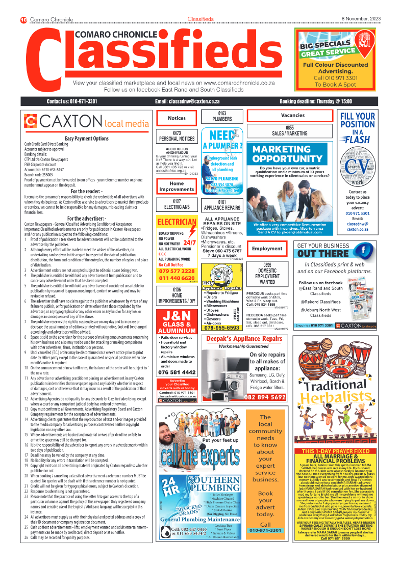 Comaro Chronicle 8 November 2023 page 10
