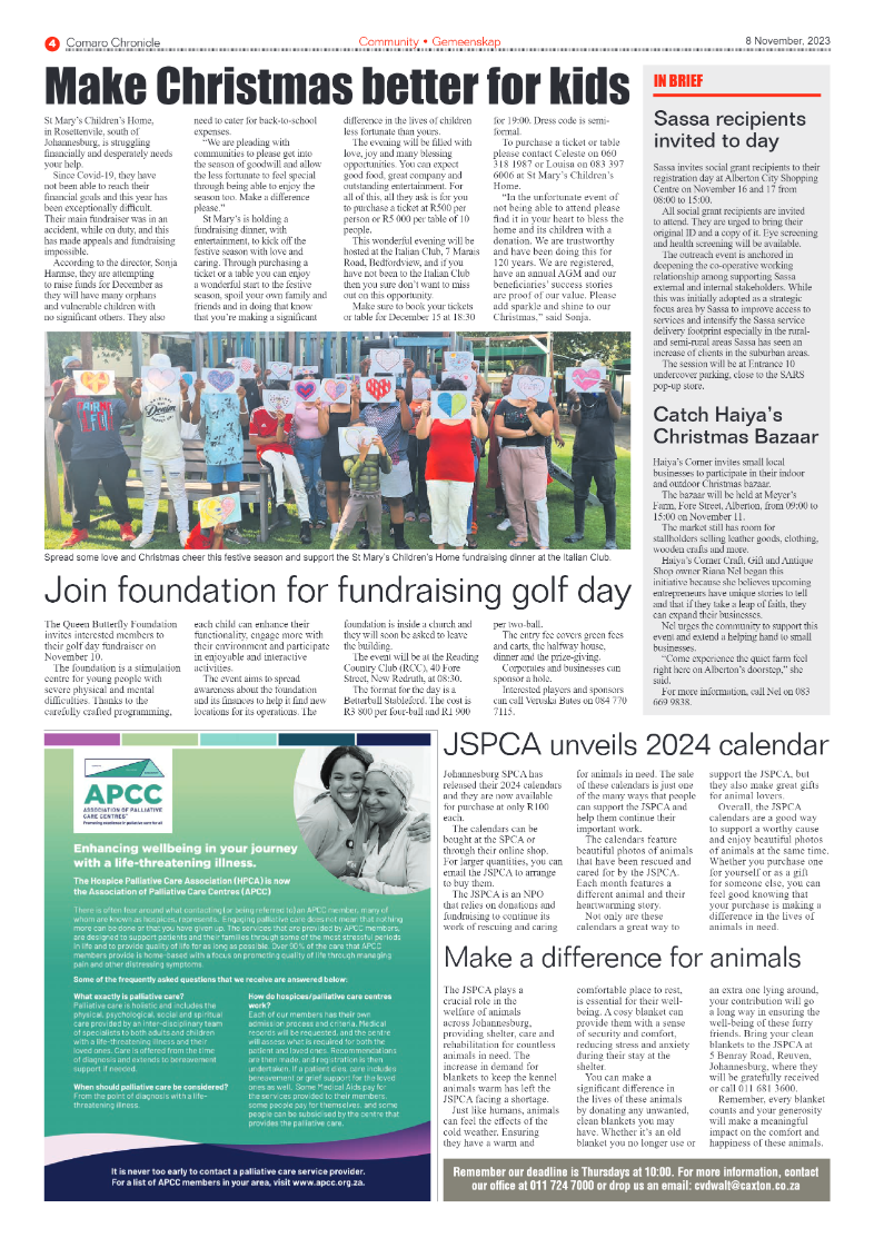 Comaro Chronicle 8 November 2023 page 4