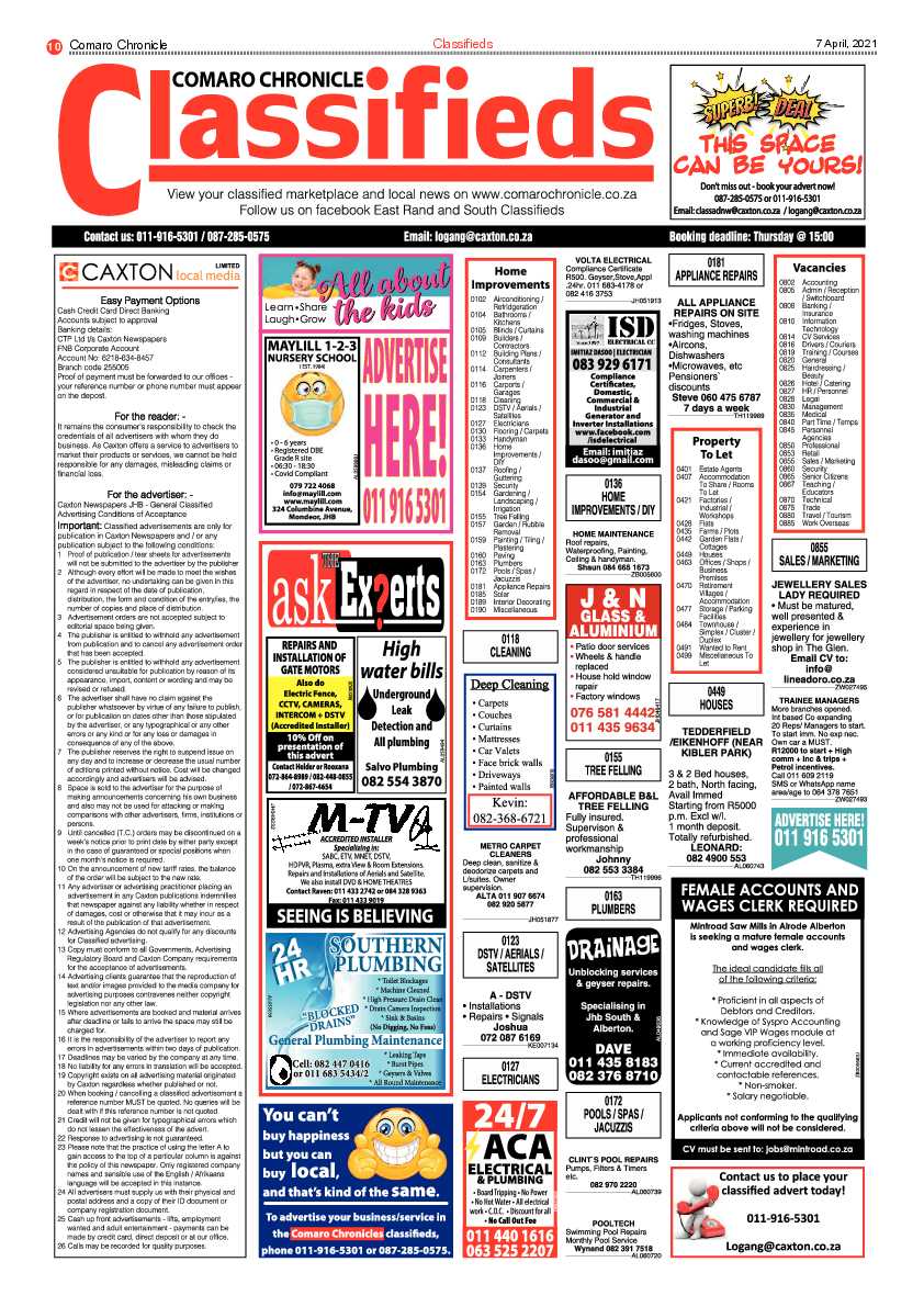 Comaro Chronicle 9 April 2021 page 10