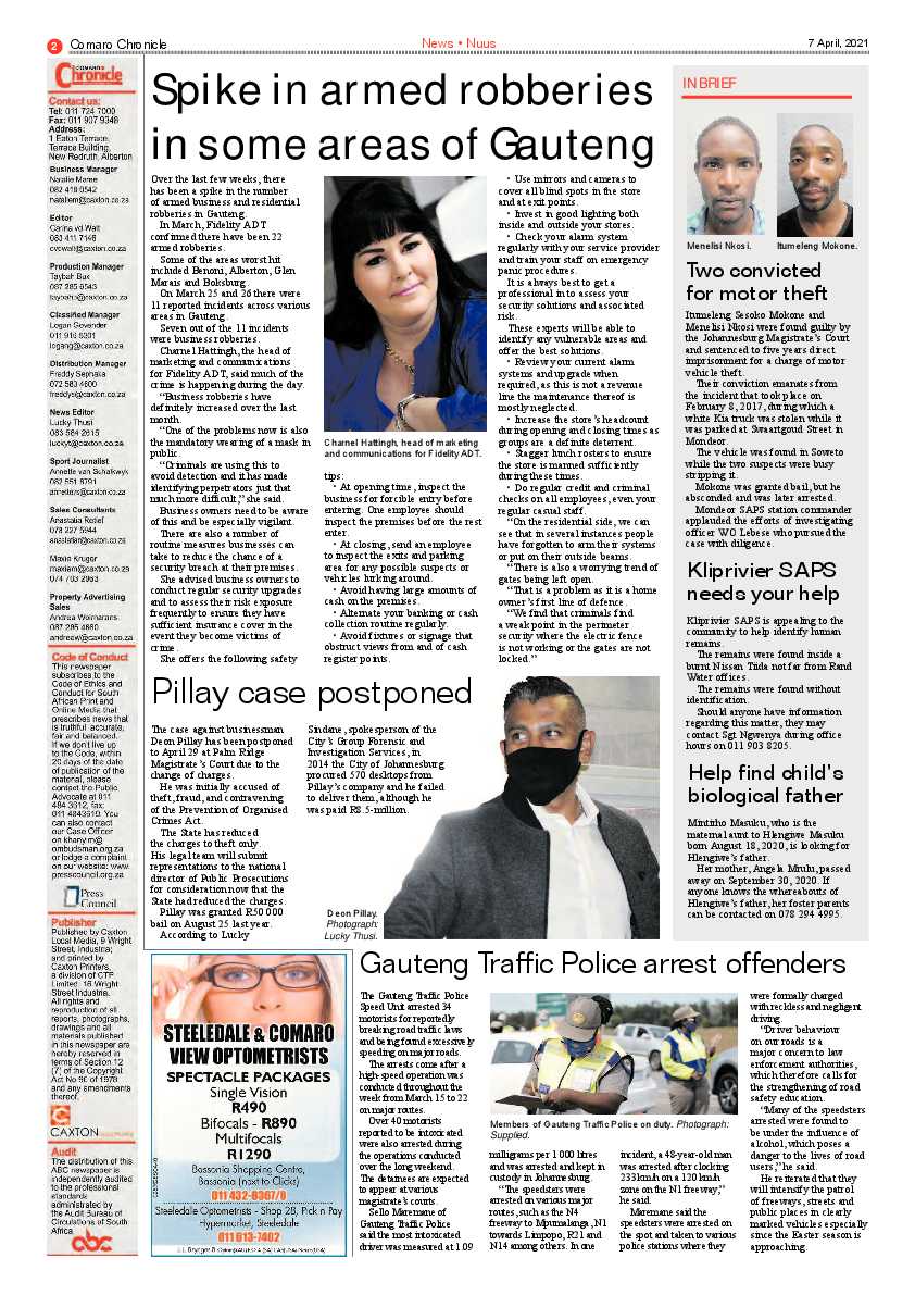 Comaro Chronicle 9 April 2021 page 2