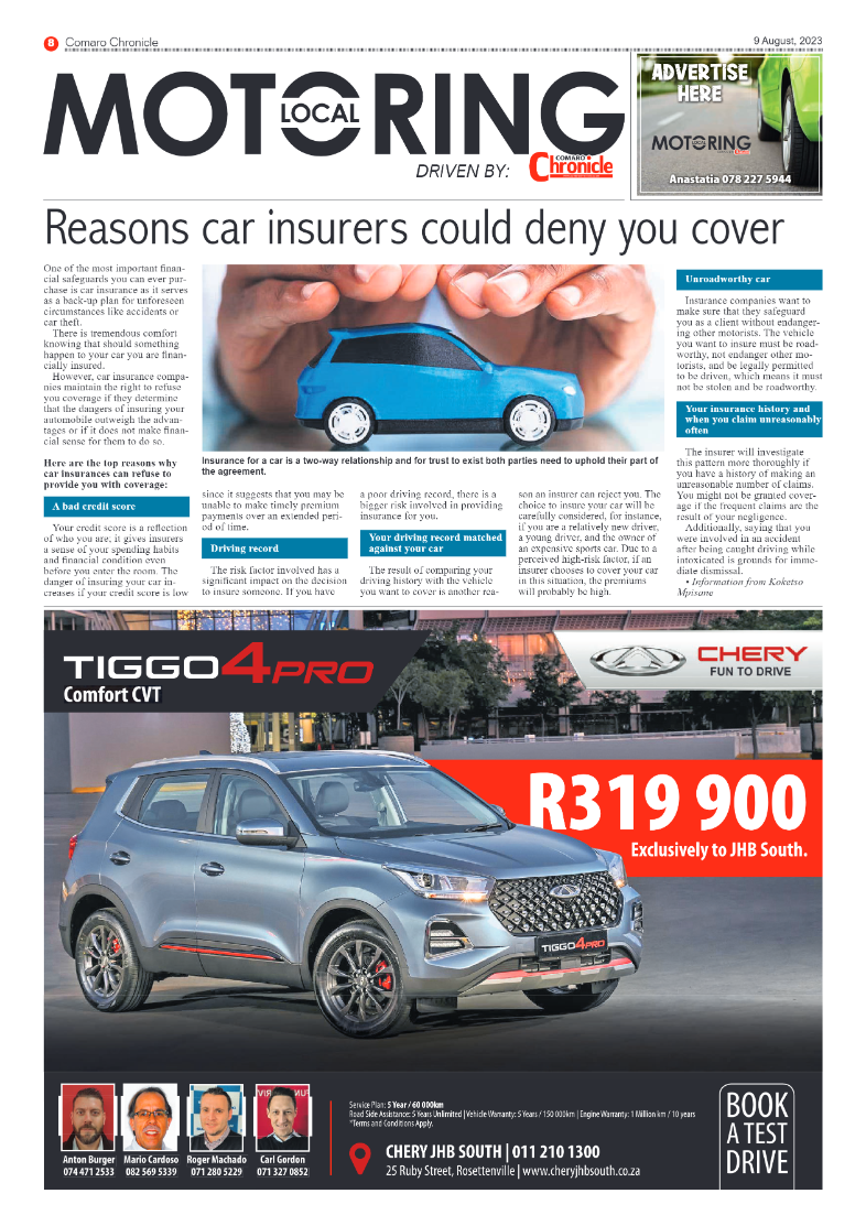 Comaro Chronicle 9 August 2023 page 8