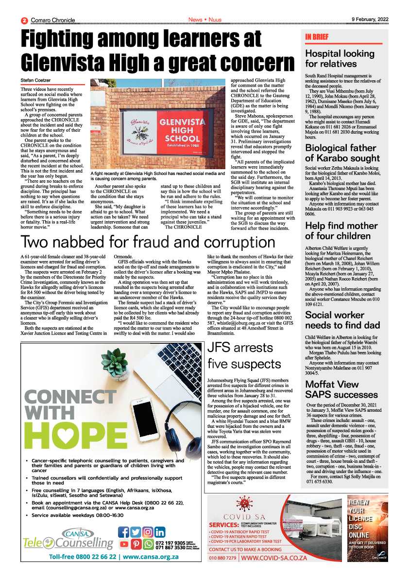 Comaro Chronicle 9 February 2022 page 4