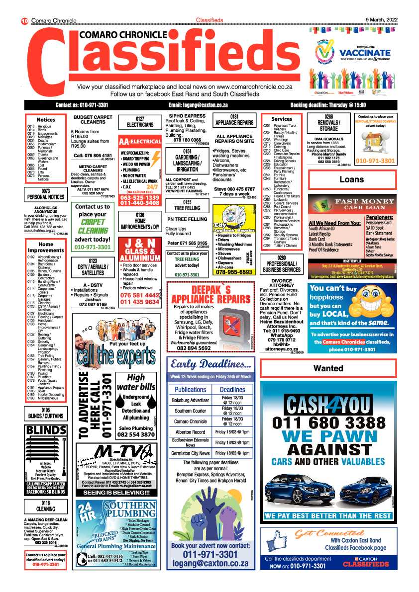 Comaro Chronicle 9 March 2022 page 12