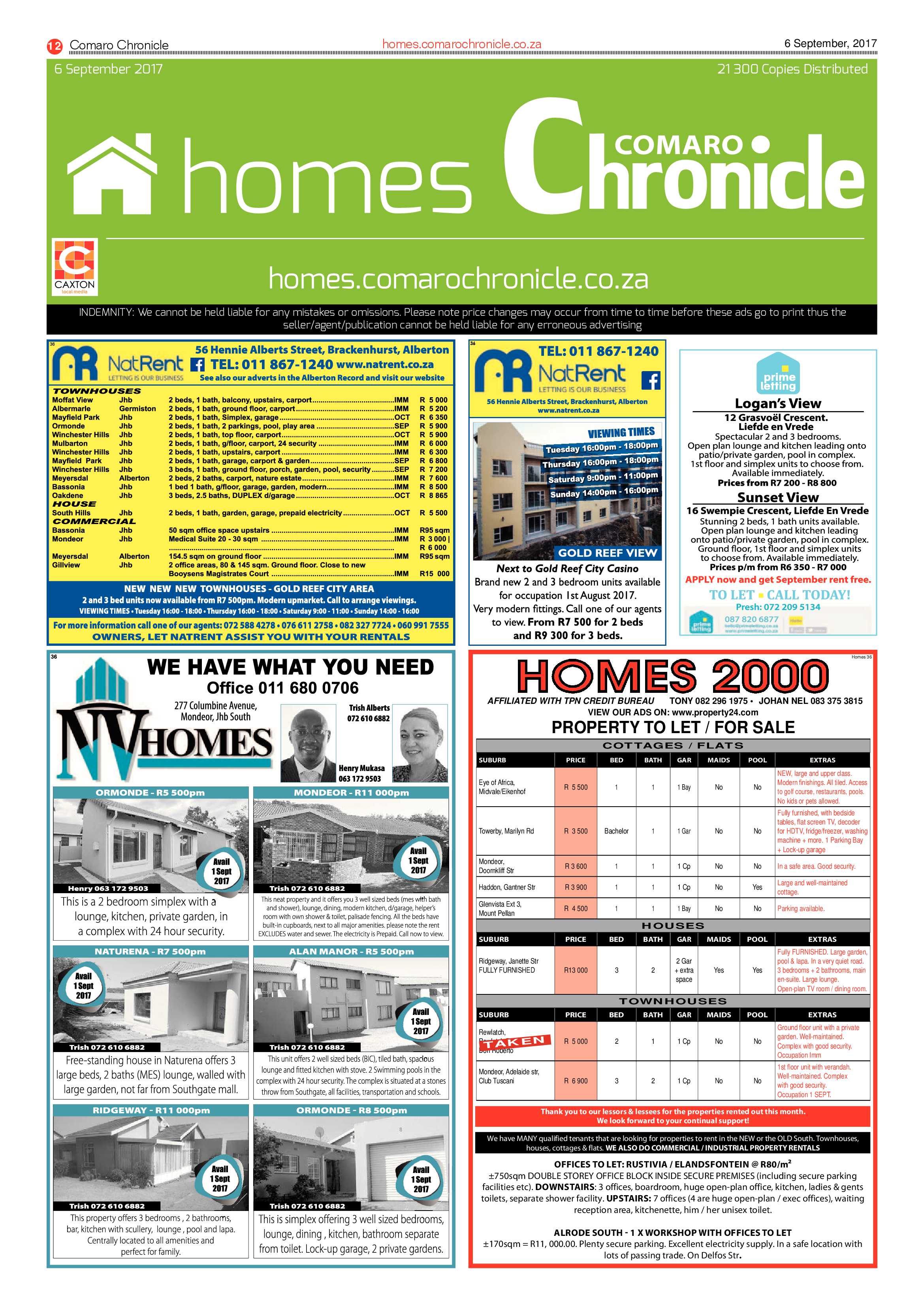 Comaro Chronicle News 06 September 2017 page 12