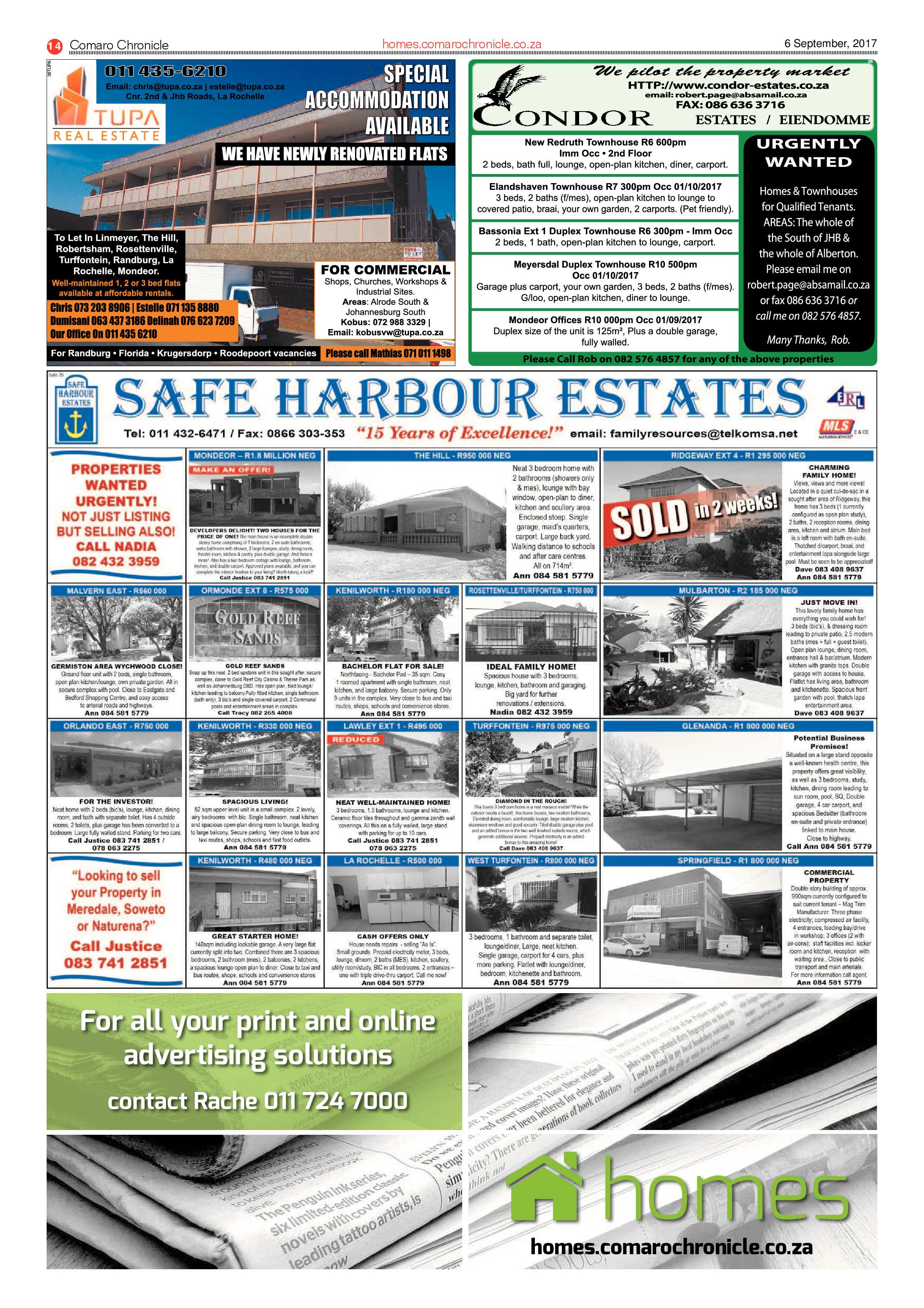 Comaro Chronicle News 06 September 2017 page 14