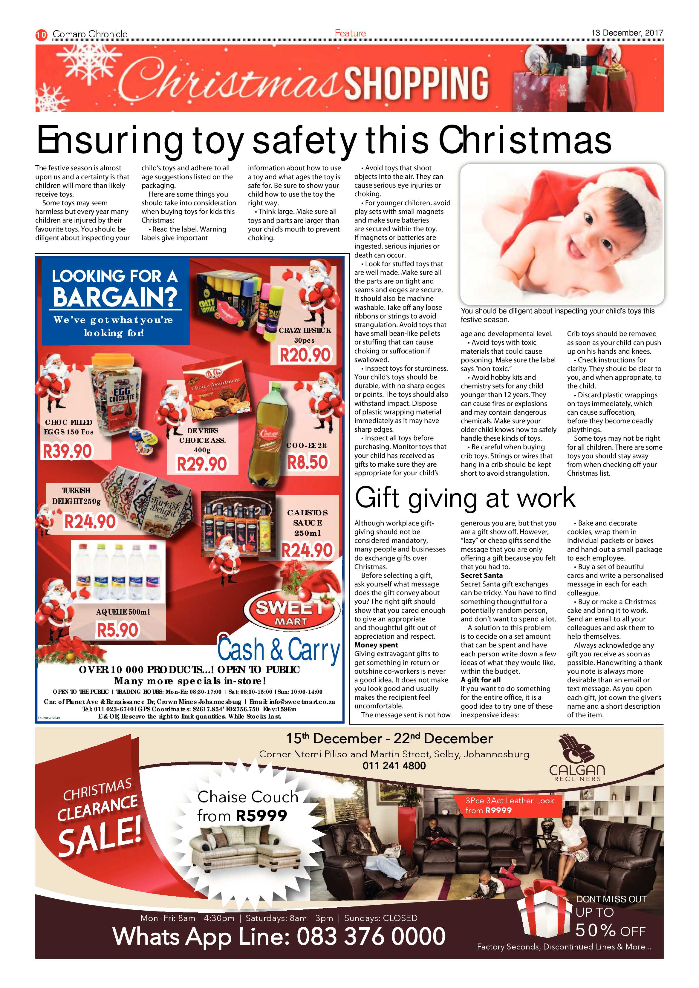 Comaro Chronicle News 13 December 2017 page 10
