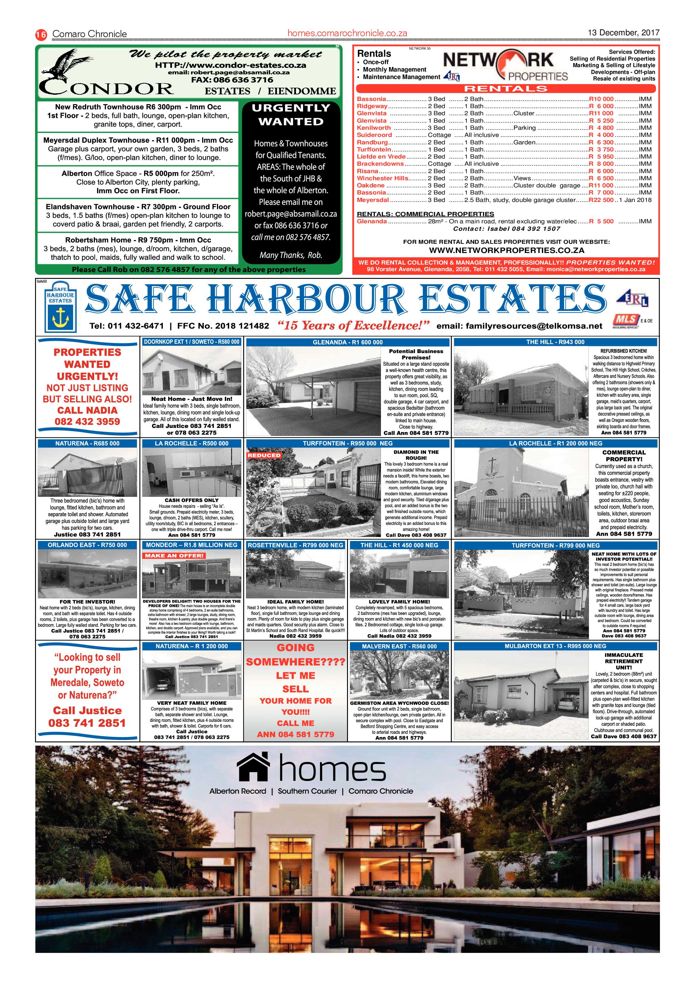 Comaro Chronicle News 13 December 2017 page 16