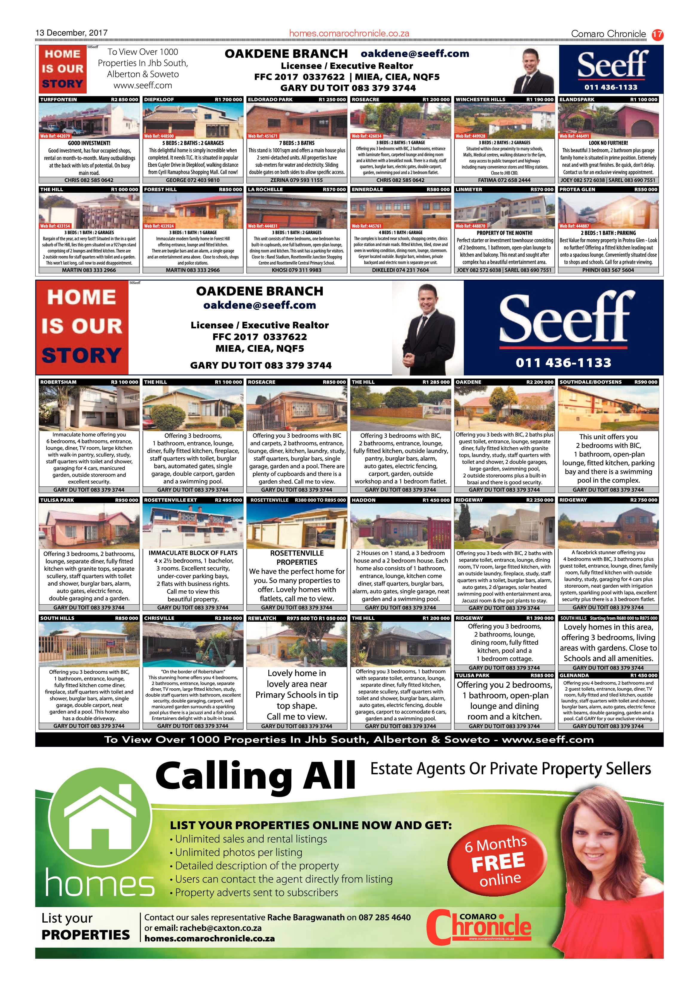 Comaro Chronicle News 13 December 2017 page 17