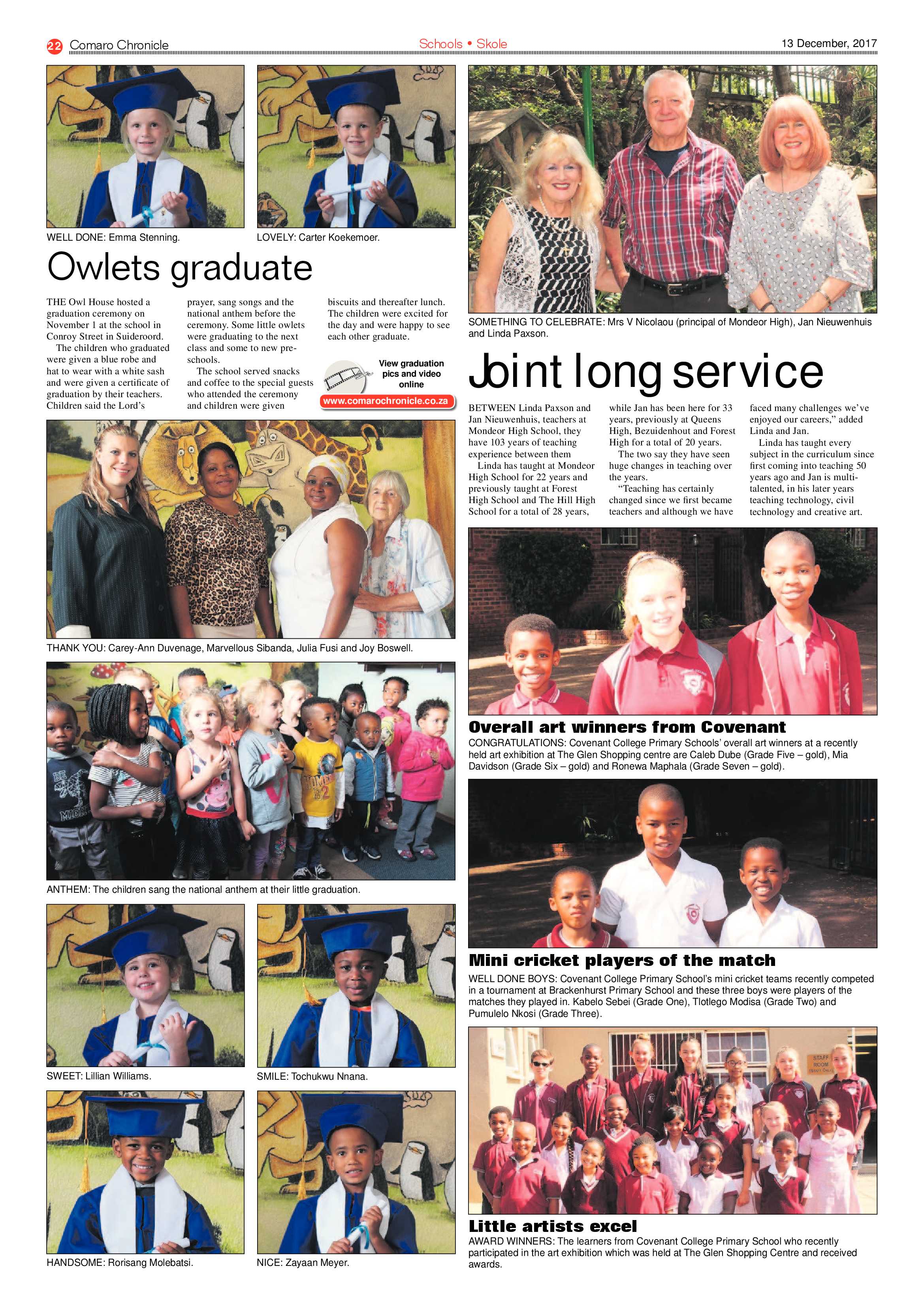 Comaro Chronicle News 13 December 2017 page 22