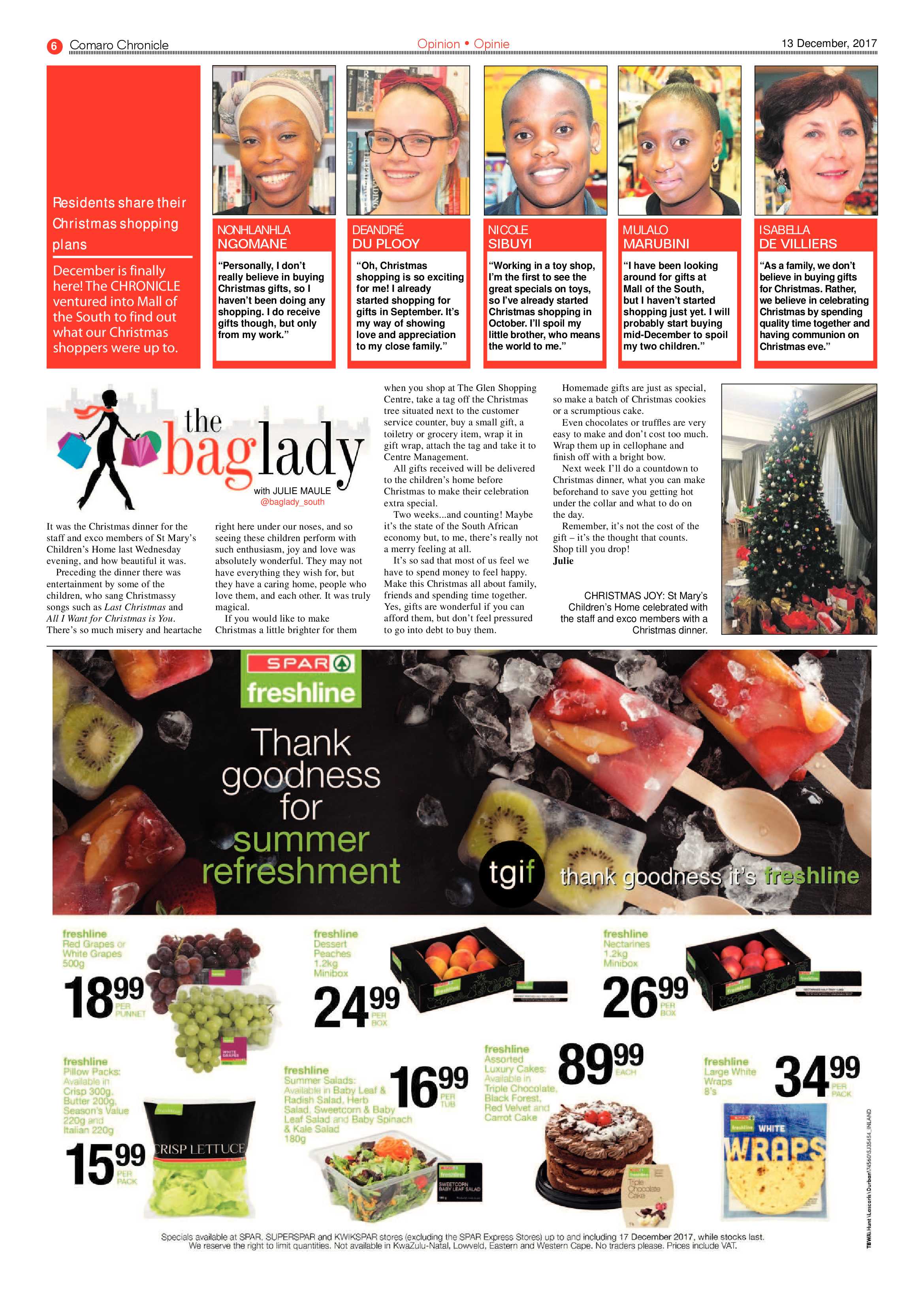 Comaro Chronicle News 13 December 2017 page 6