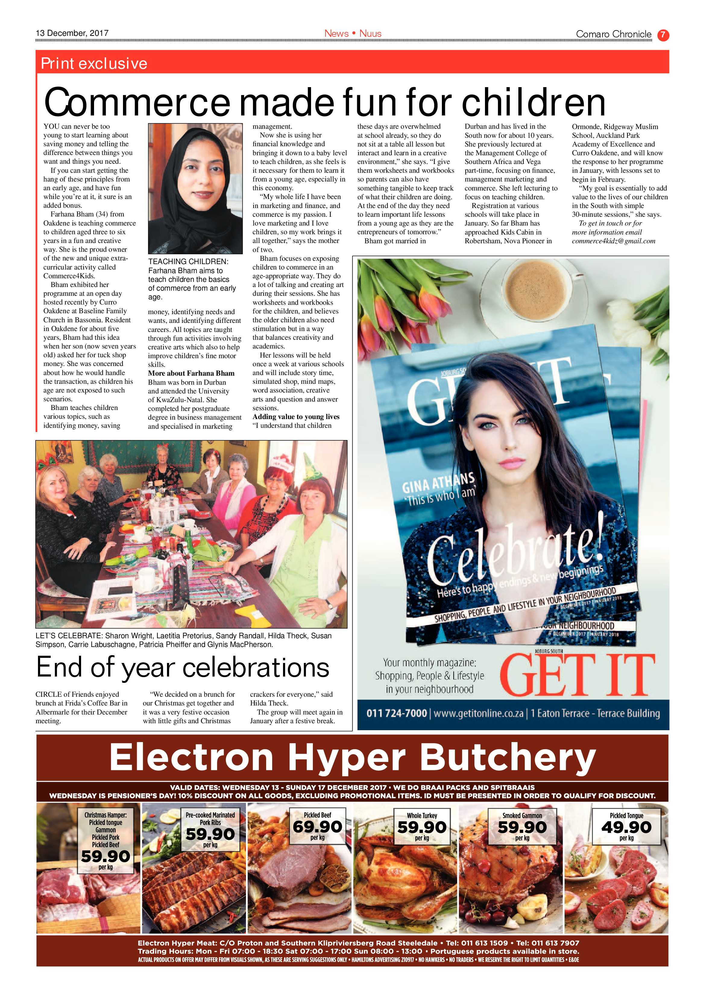 Comaro Chronicle News 13 December 2017 page 7