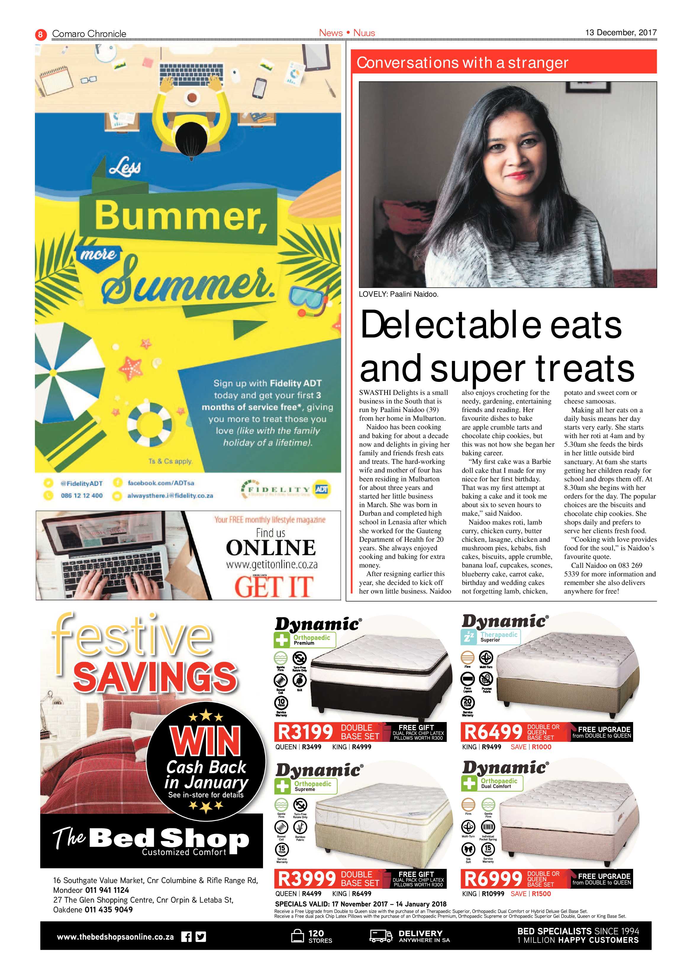 Comaro Chronicle News 13 December 2017 page 8