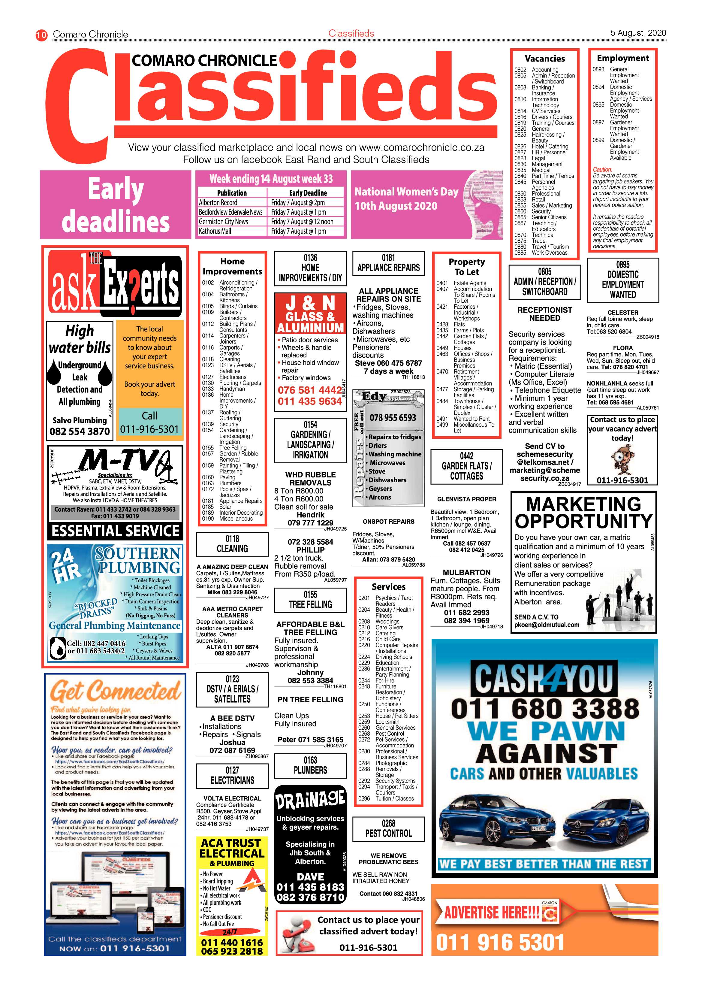 Comaro chronicle 05 August 2020 page 10
