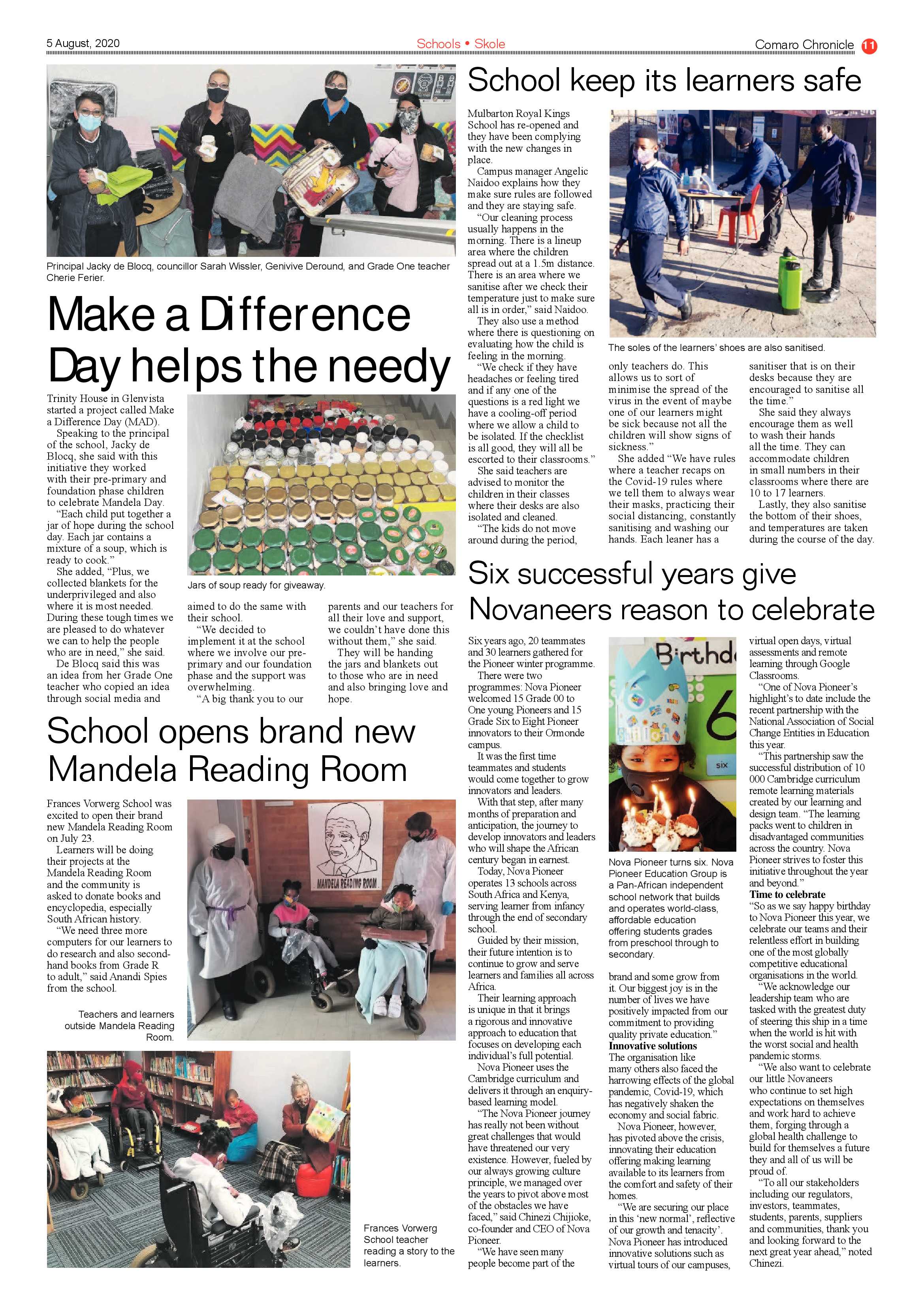 Comaro chronicle 05 August 2020 page 11