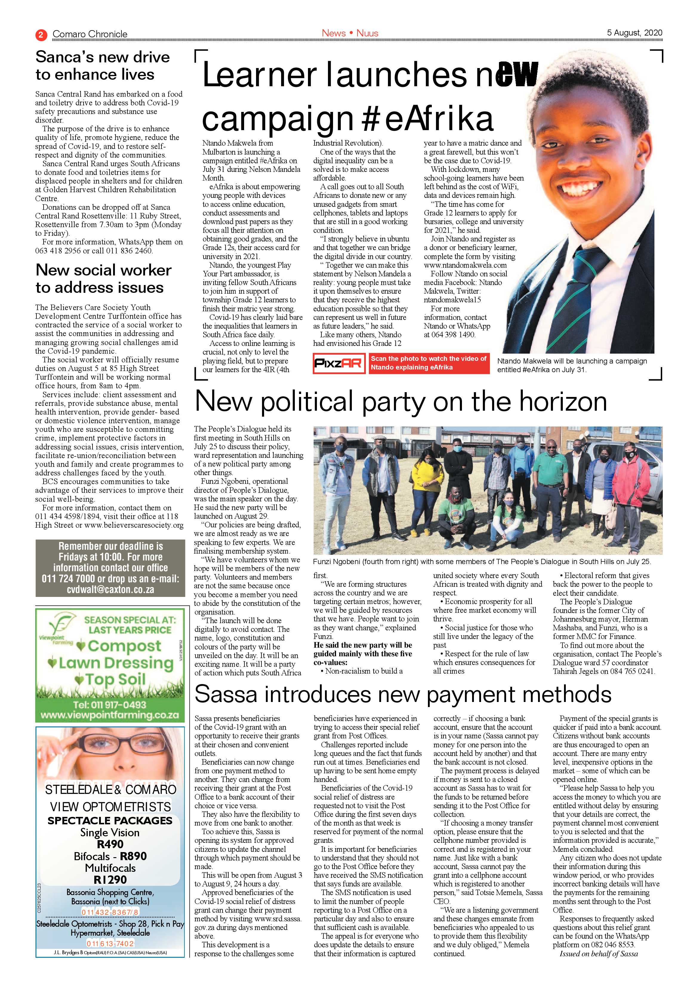 Comaro chronicle 05 August 2020 page 2