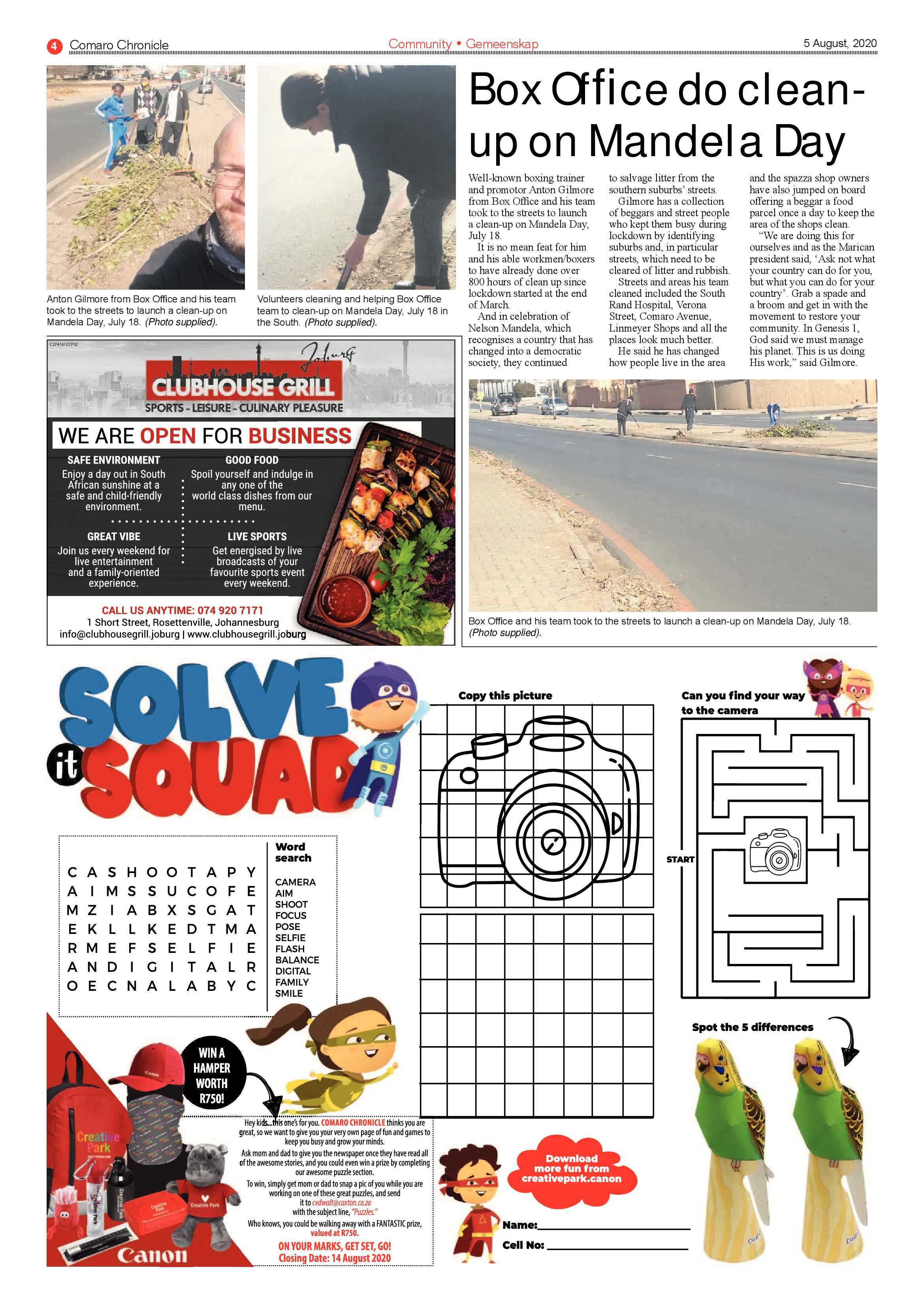 Comaro chronicle 05 August 2020 page 4