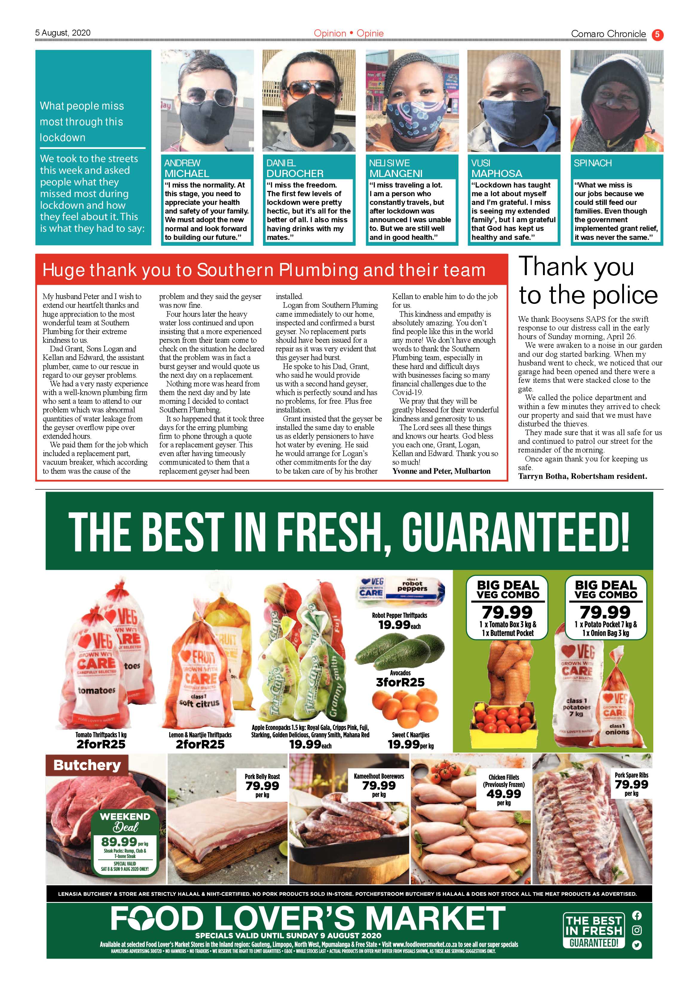 Comaro chronicle 05 August 2020 page 5