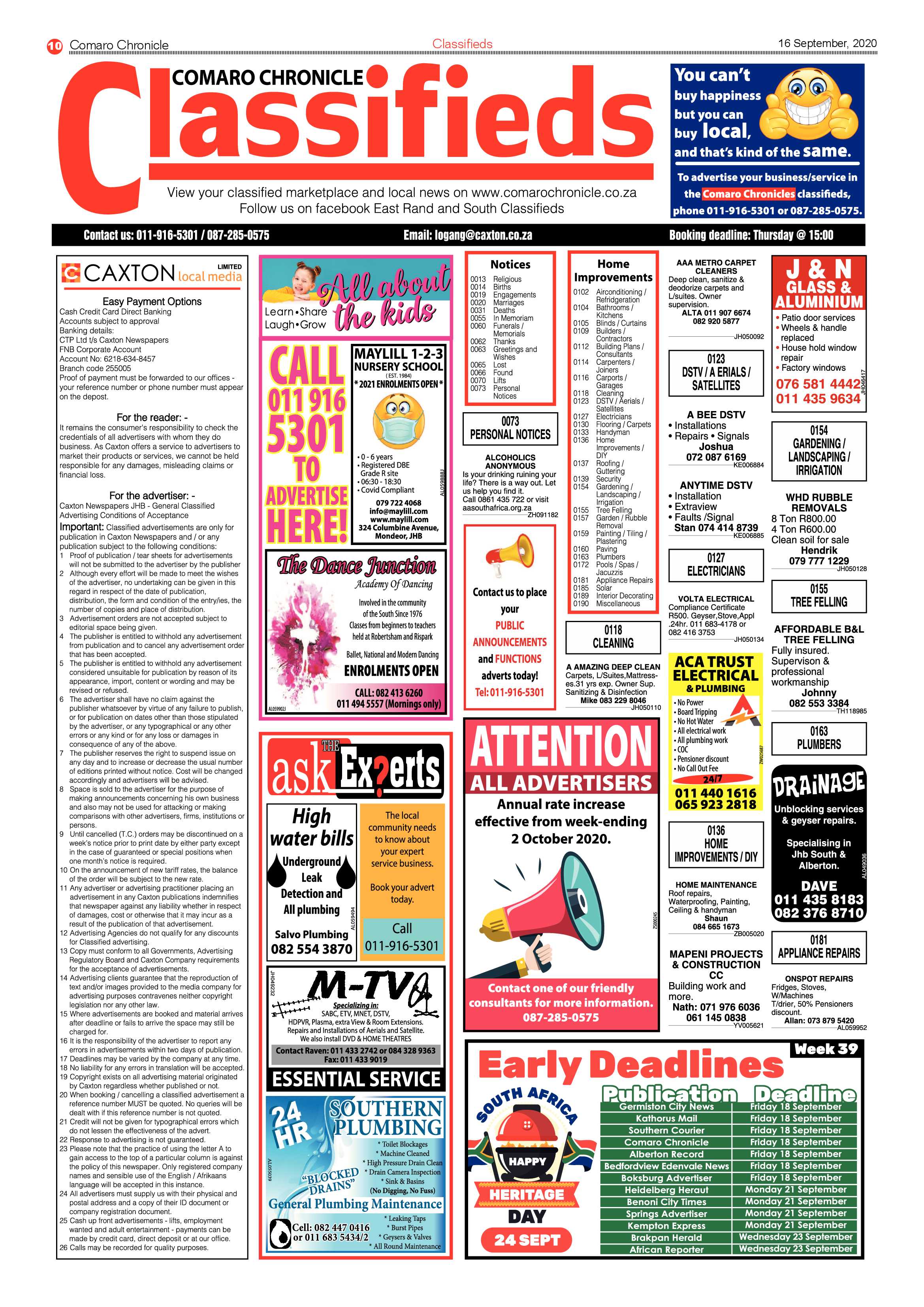 Comaro chronicle 16 September 2020 page 10