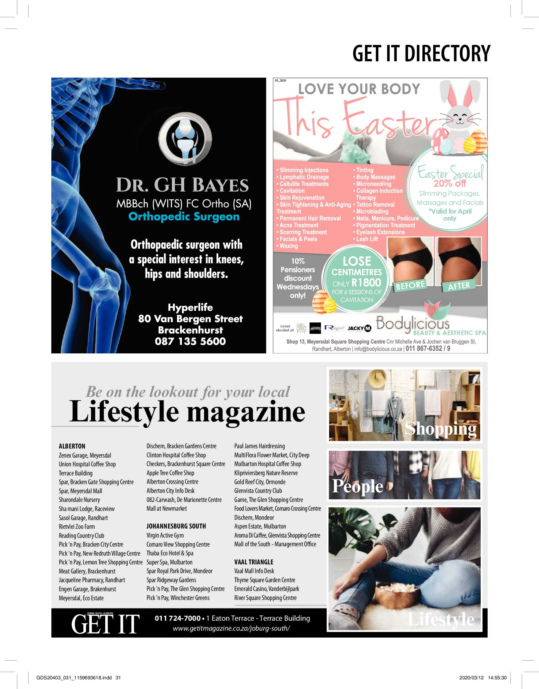 Get It Joburg South April 2020 page 31