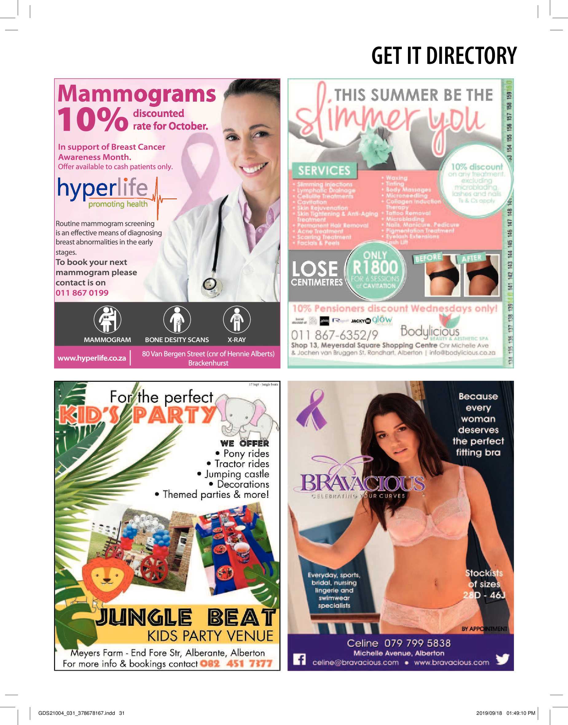 Get It Joburg South OCTOBER 2019 page 31