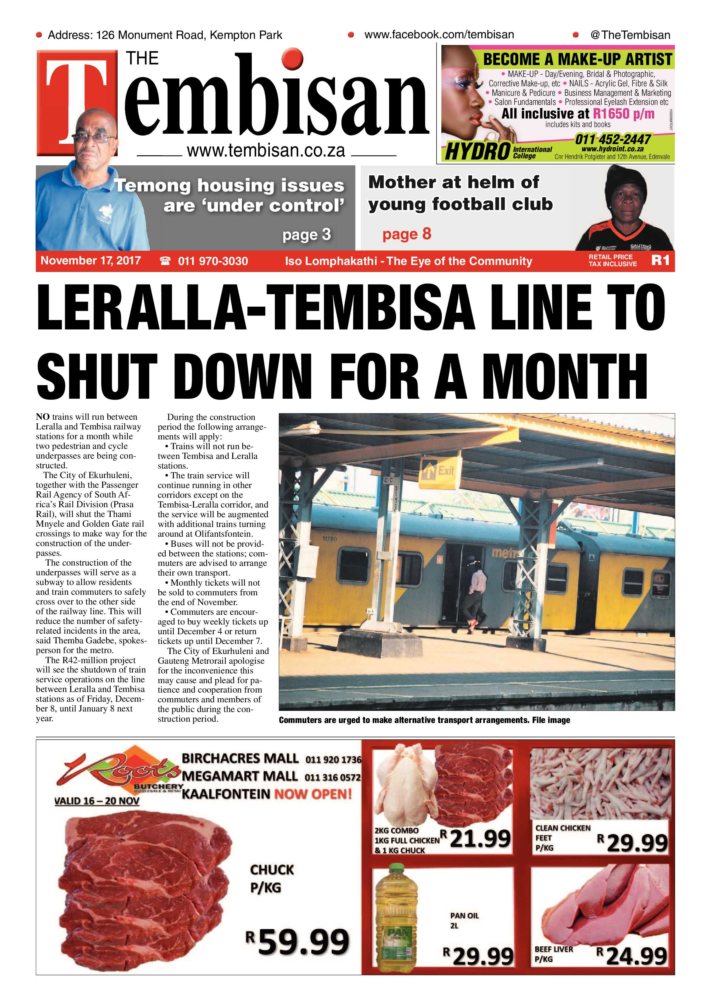 Tembisan 20 November 2017 page 1